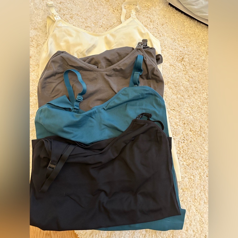 Set of nursing tank tops, size XL